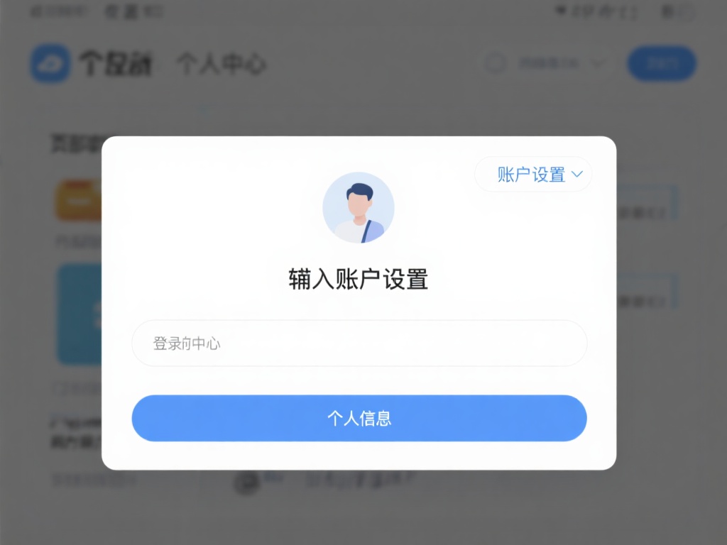进入账户设置：登录后，点击个人中心，通常在页面右上